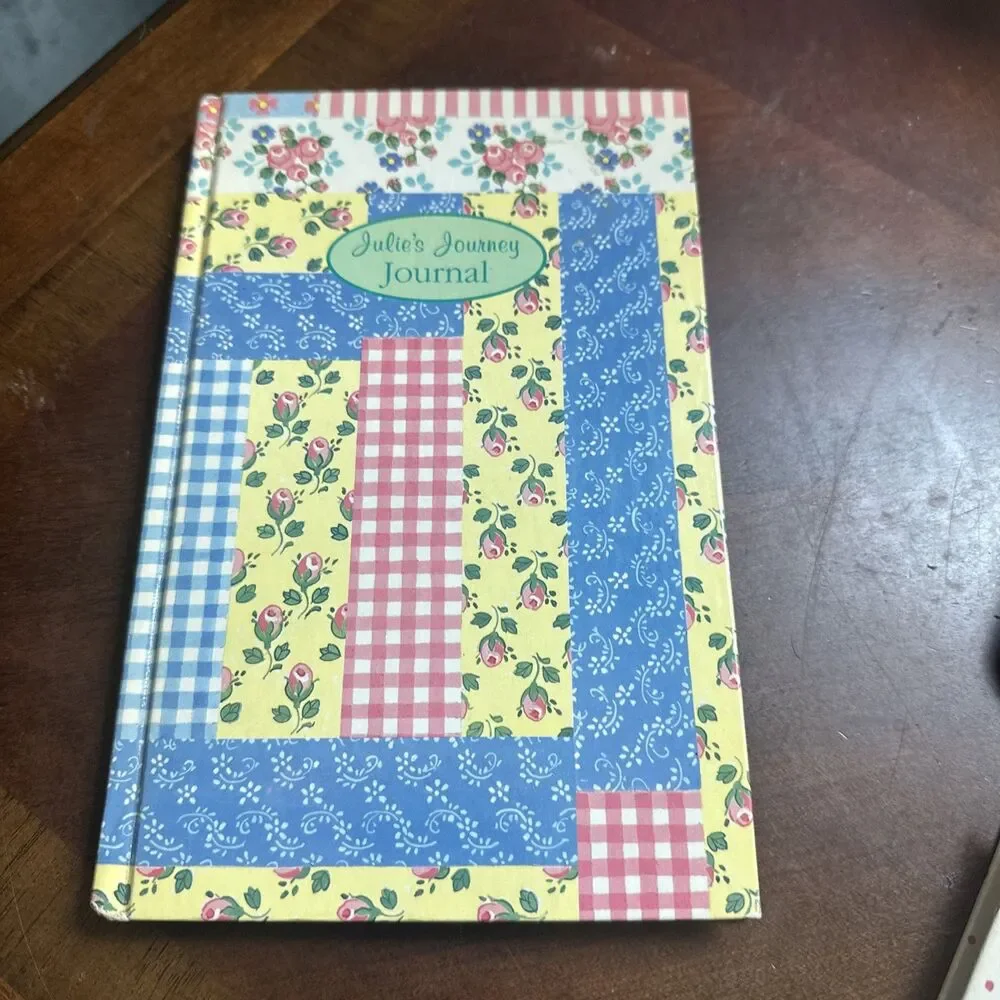 VTG 1994 Set of 2 Julie's Journal Unused Floral Patchwork Blank Unused